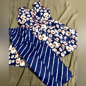 Brand new, toddler cotton salwar suit with dupatta